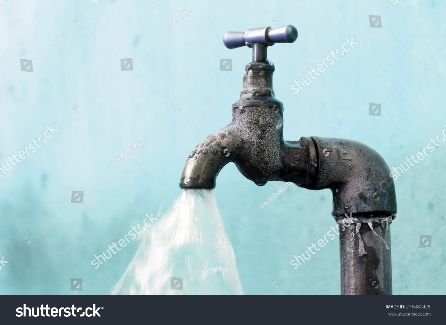 6 051 Metal Water Spigot Images Stock Photos Vectors Shutterstock   Stock Photo Waste Water 276480425 