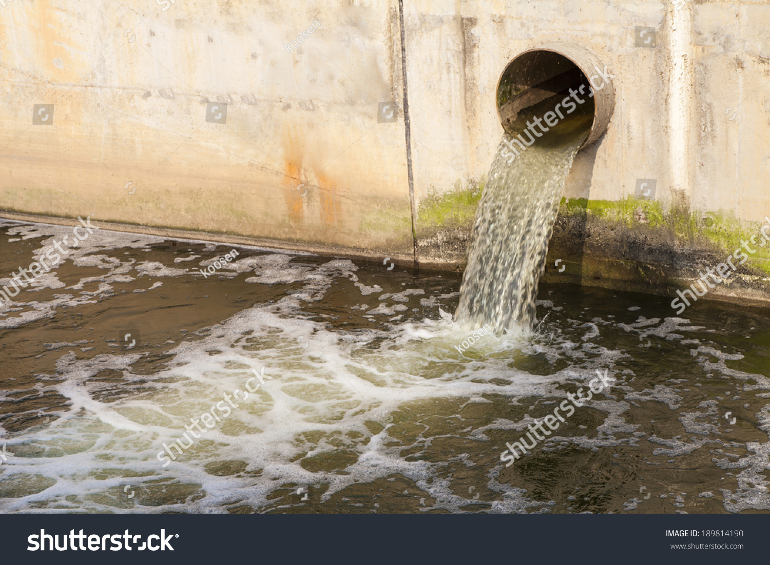 Water Discharge Stock Photo 189814190 : Shutterstock