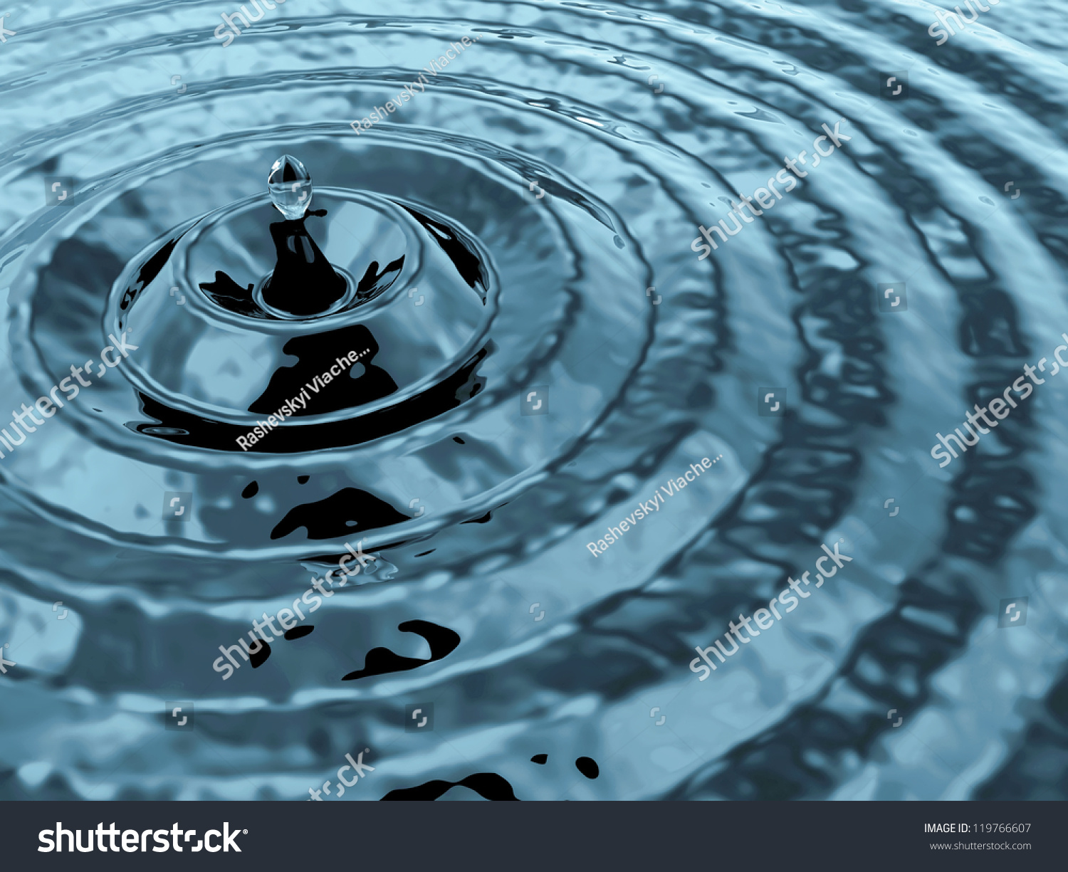 Water Drop Falling Abstract Background Stock Photo 119766607 : Shutterstock