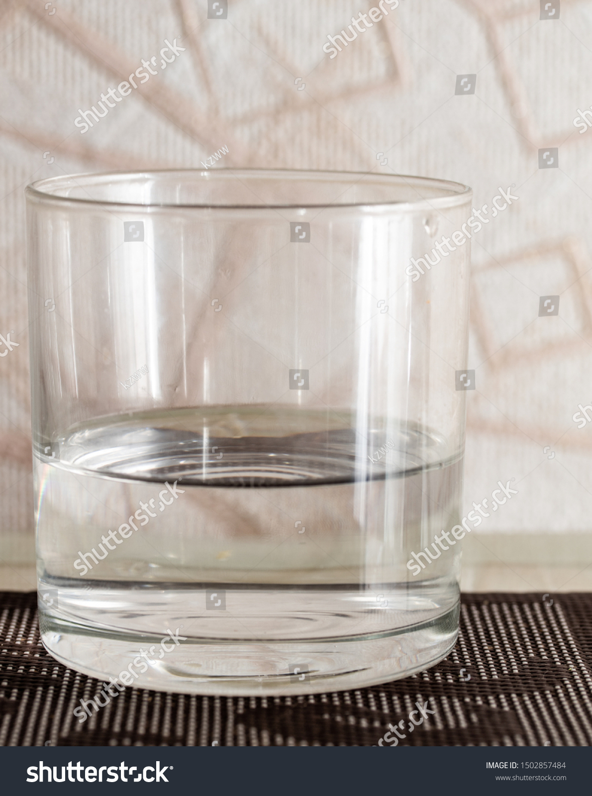Water Glass Cup Water On Kitchen Stock Photo Edit Now