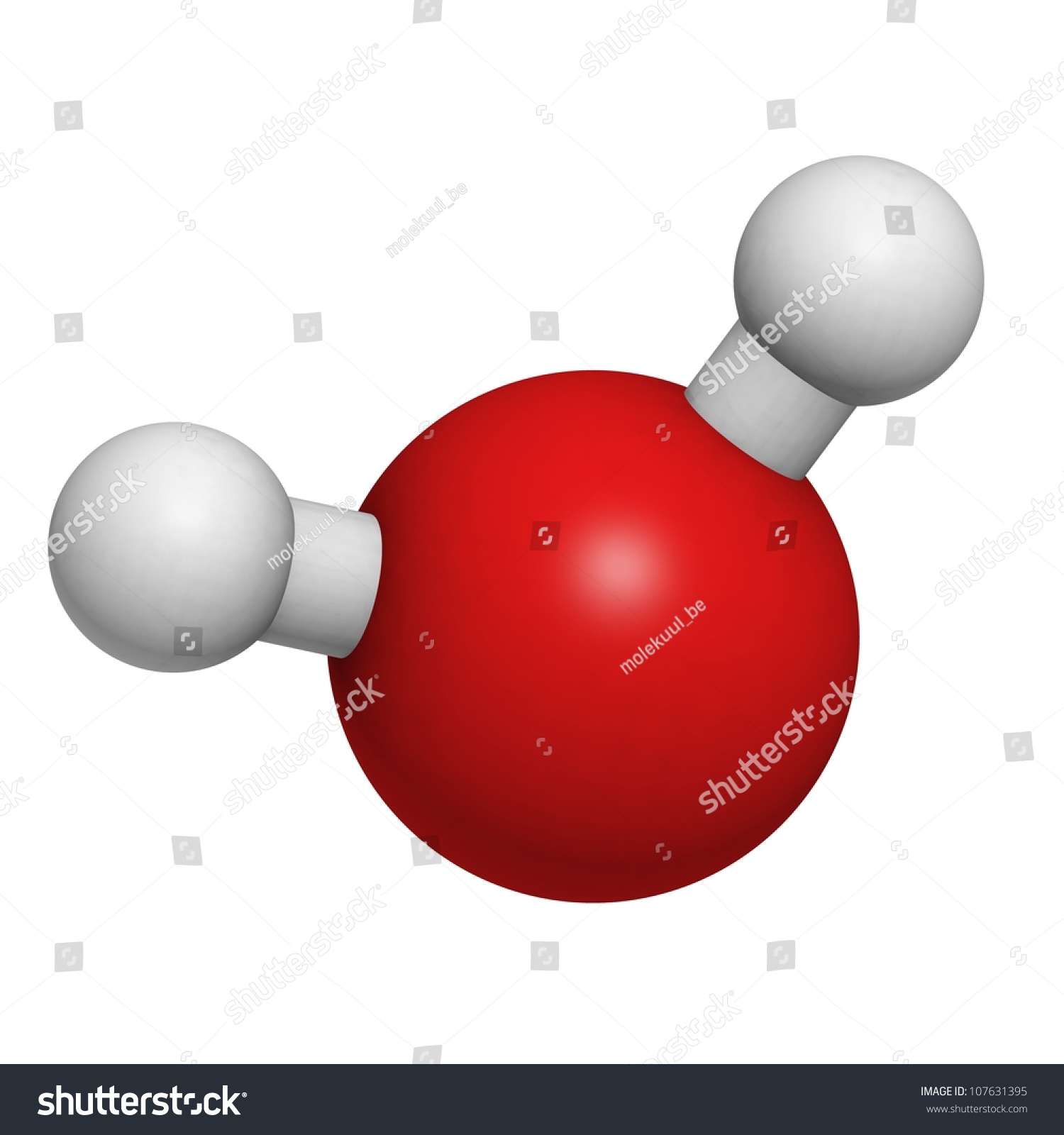 Water H2o Molecule Chemical Structure Stock Illustration 107631395 ...