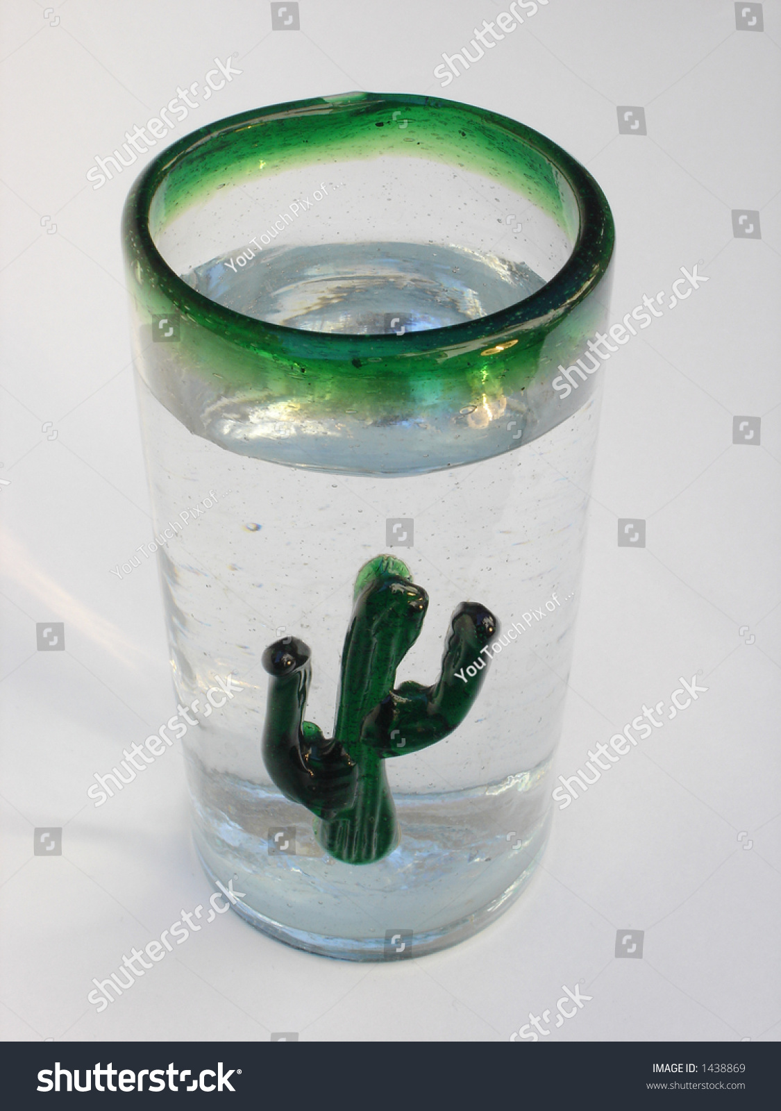 Water Fancy Glass Saguaro Cactus On Stock Photo Edit Now 1438869