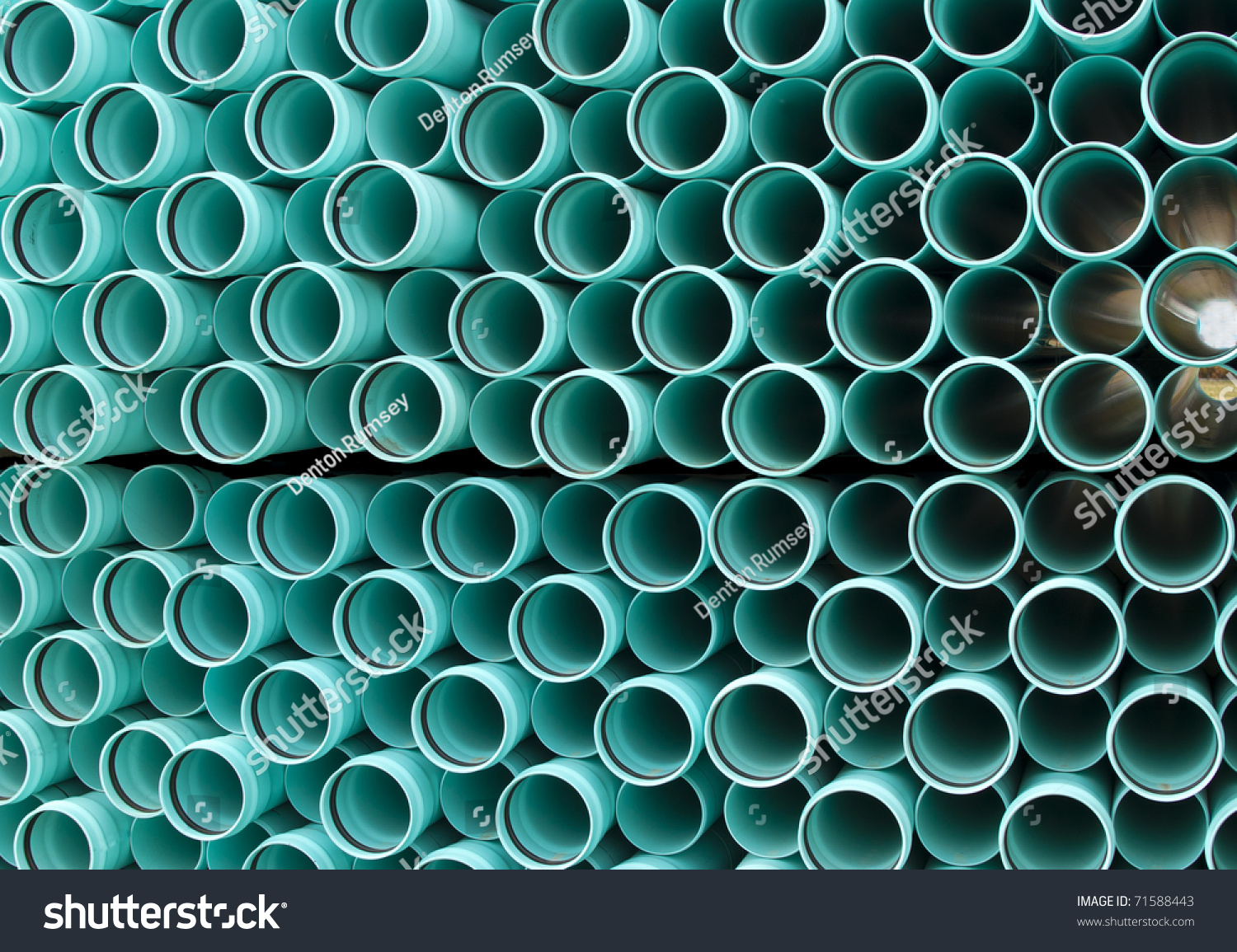 Water Pipe Stacked In A Bundle. Stock Photo 71588443 : Shutterstock