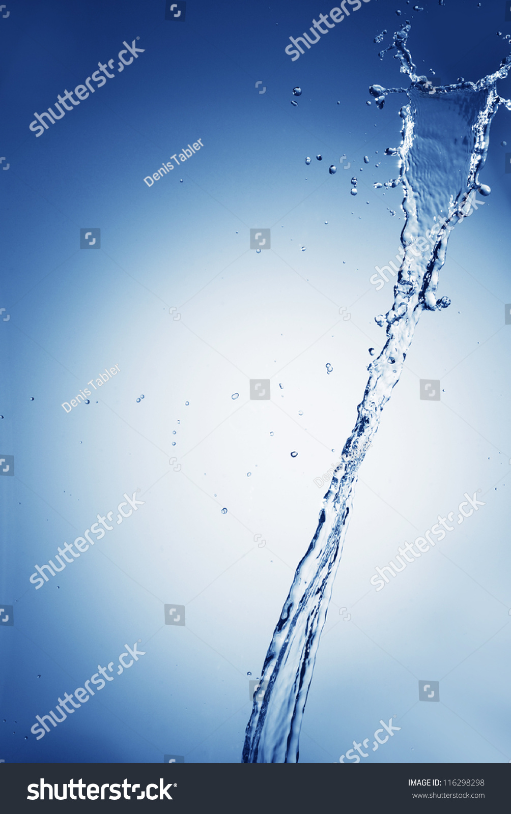 Water Splash Bubbles Falling Water Stock Photo (Edit Now) 116298298