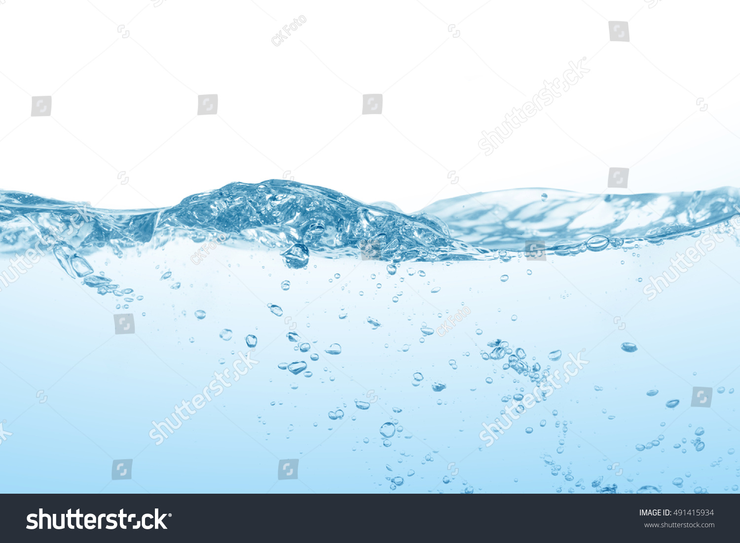 Water Splash Isolated On White Background Stock Photo 491415934 ...