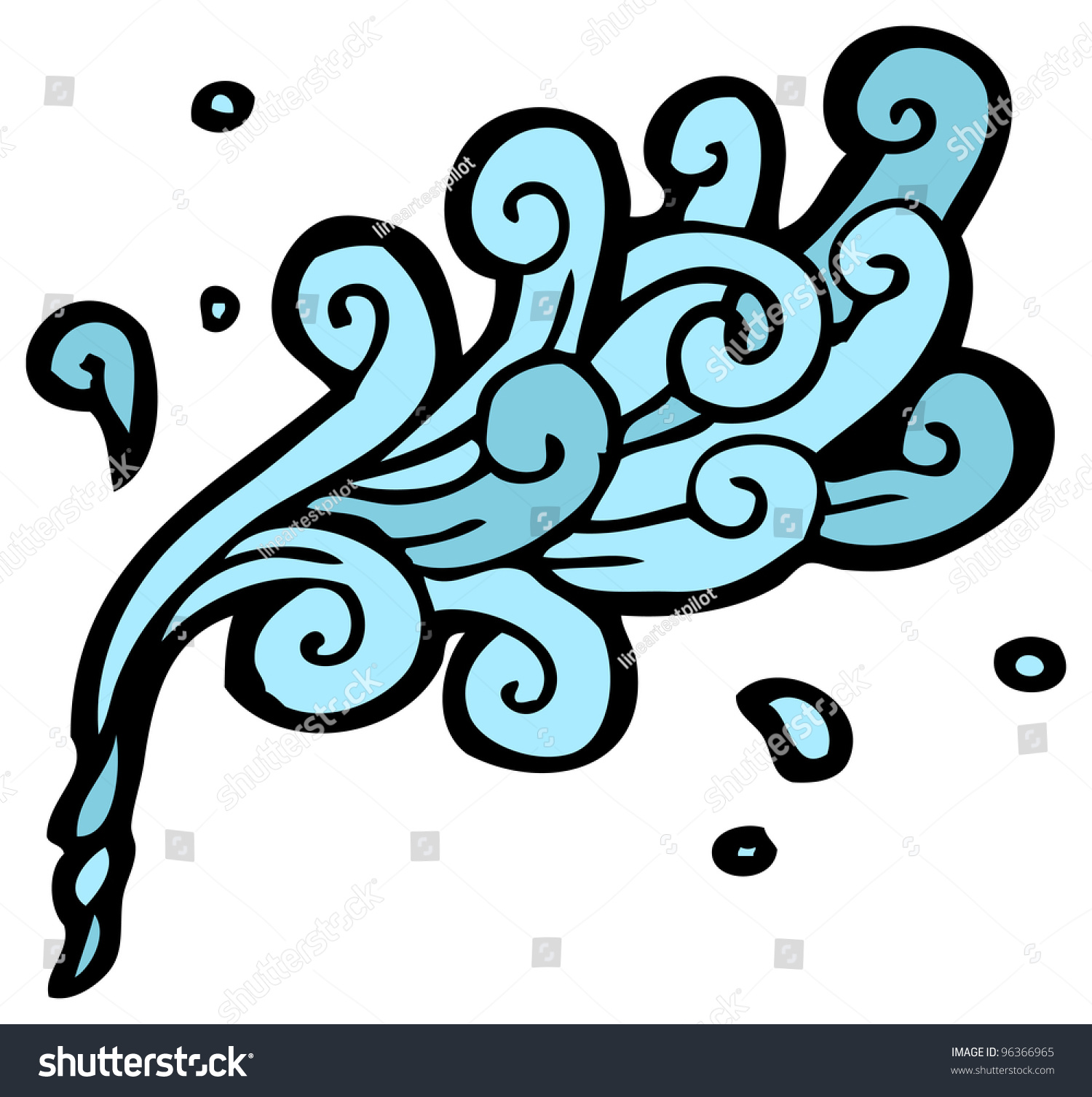 Water Splurge Cartoon Element Stock Photo 96366965 : Shutterstock