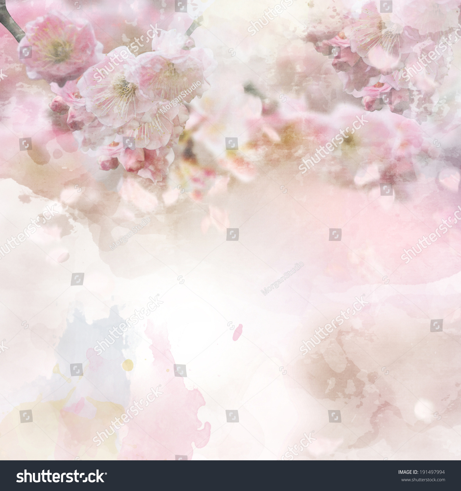 Watercolor Background Stock Photo 191497994 : Shutterstock