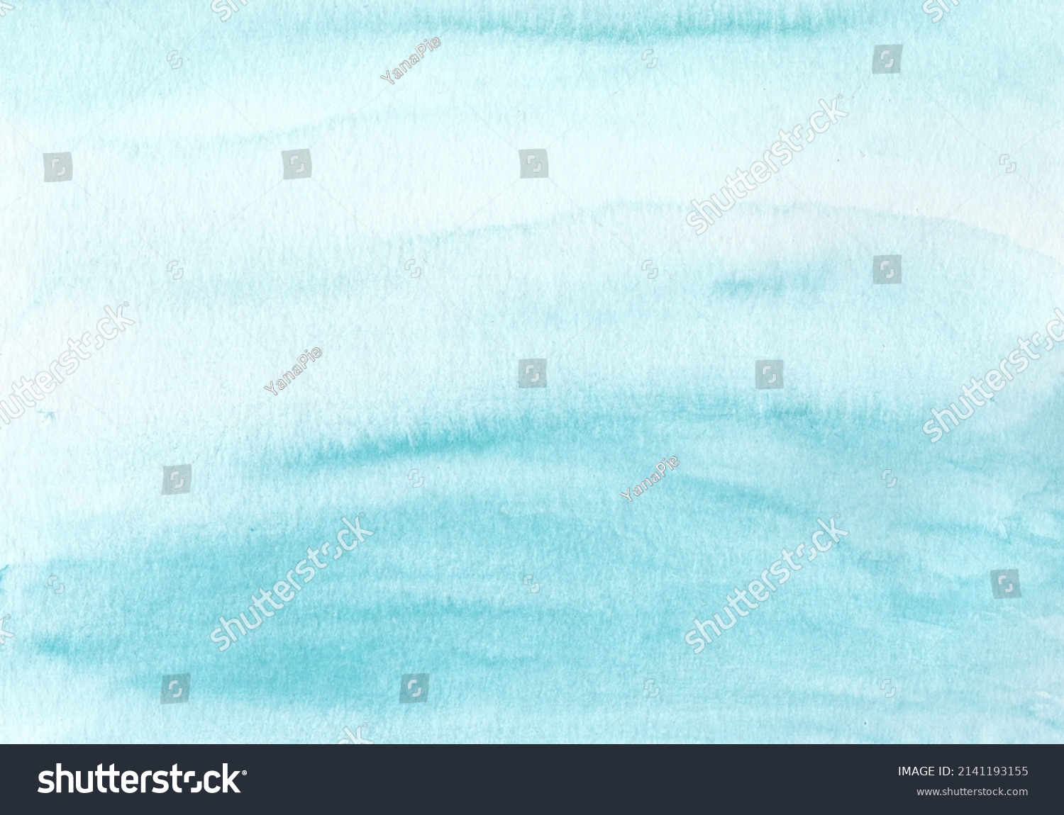 Watercolor Background Blue Gradient Illustration Drawing Stock 