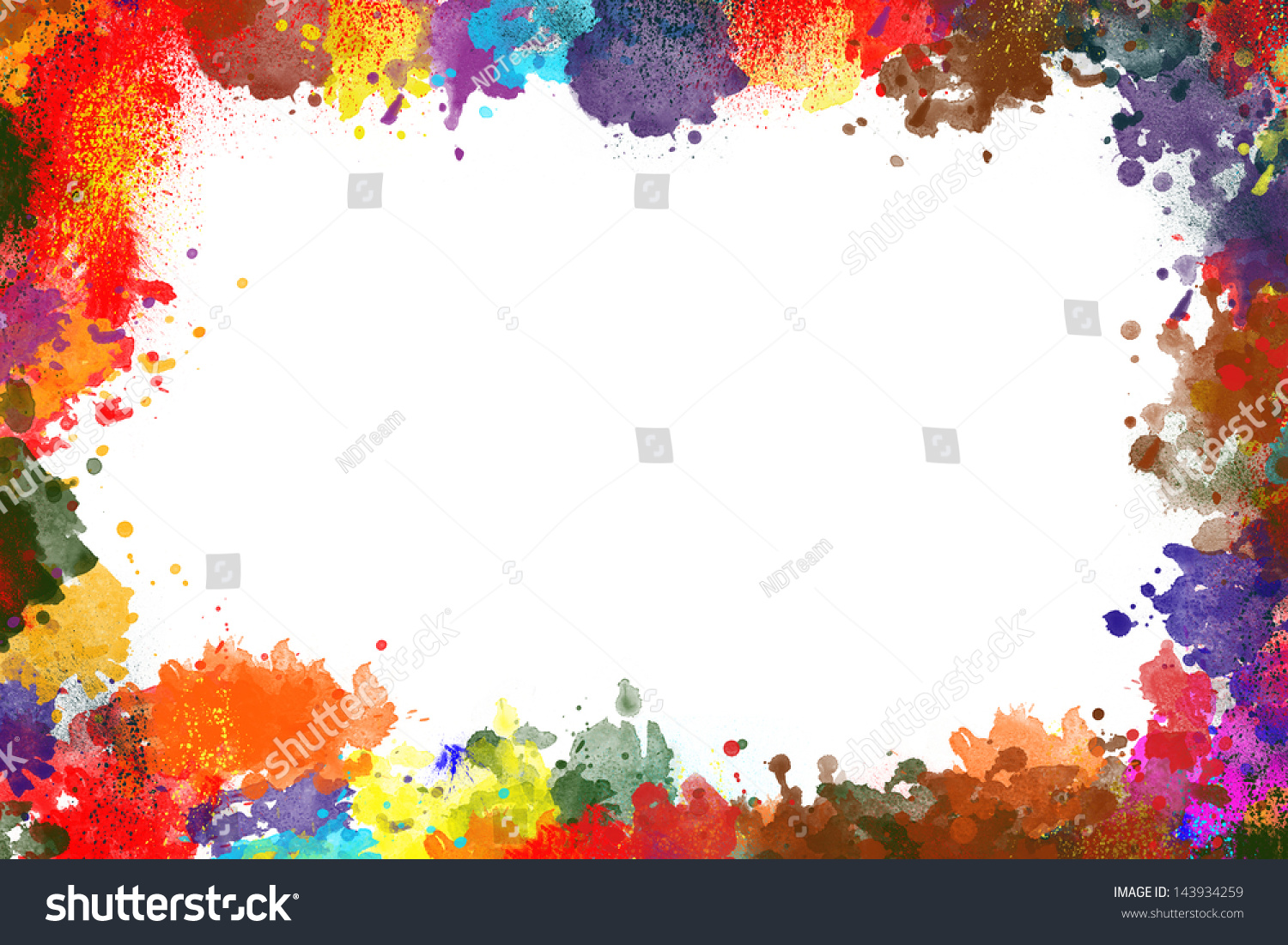 Watercolor Border Stock Illustration 143934259 - Shutterstock