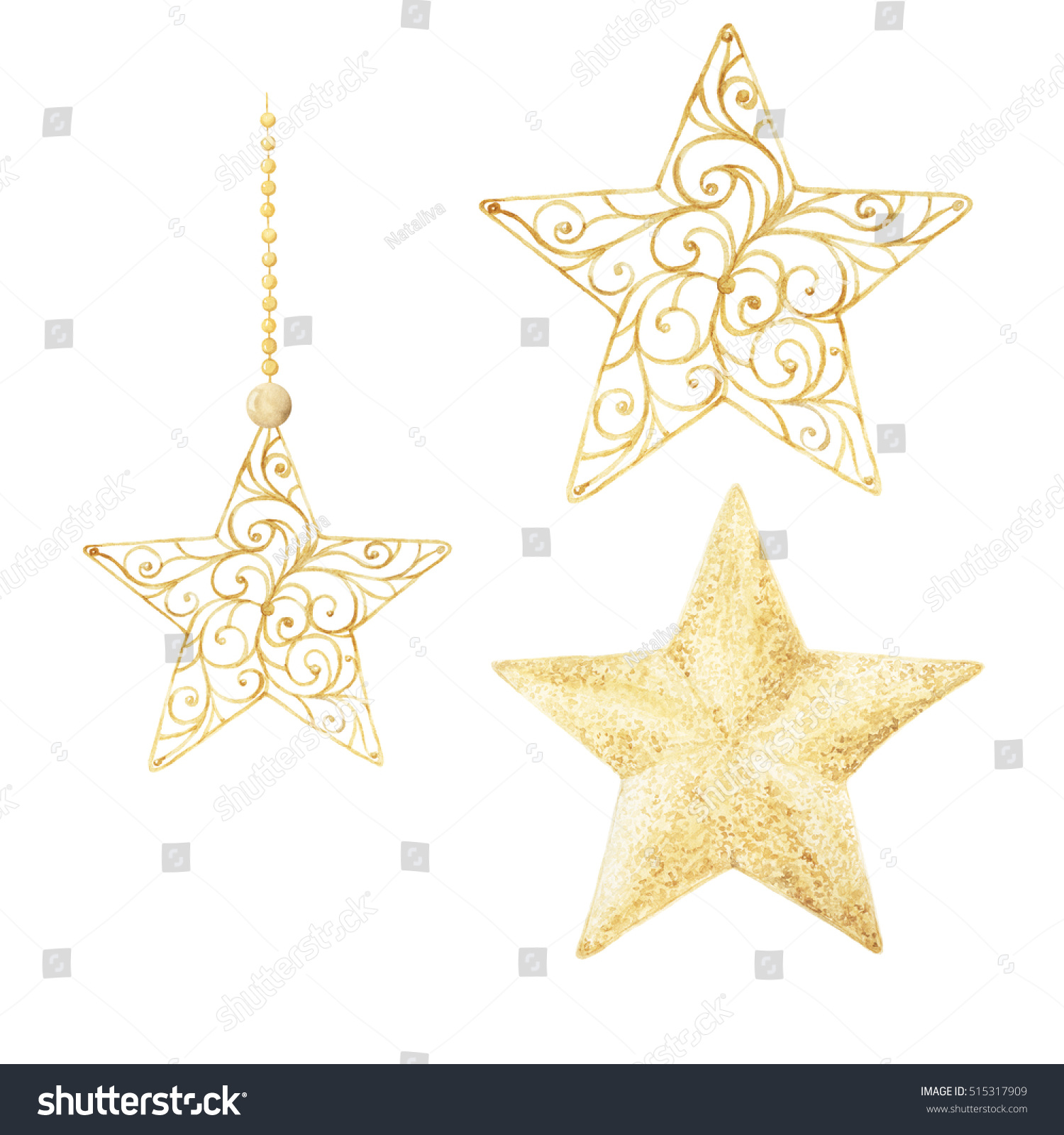 watercolor christmas stars christmas decorations decorative elements hand drawn watercolor illustration - Christmas Star Decorations watercolor christmas stars christmas decorations decorative elements hand drawn watercolor illustration - Christmas Star Decorations