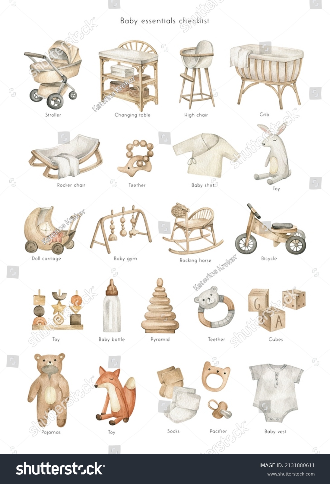 21,316 Baby watercolor toys Images, Stock Photos & Vectors | Shutterstock