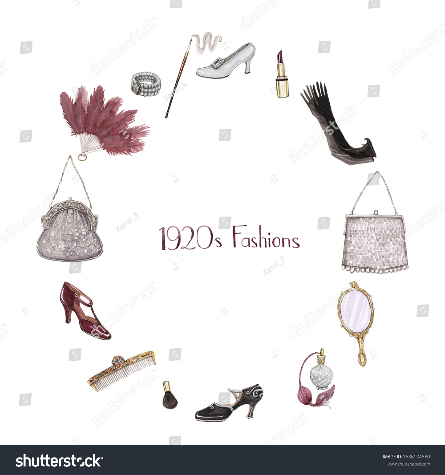 1920s bags and shoes