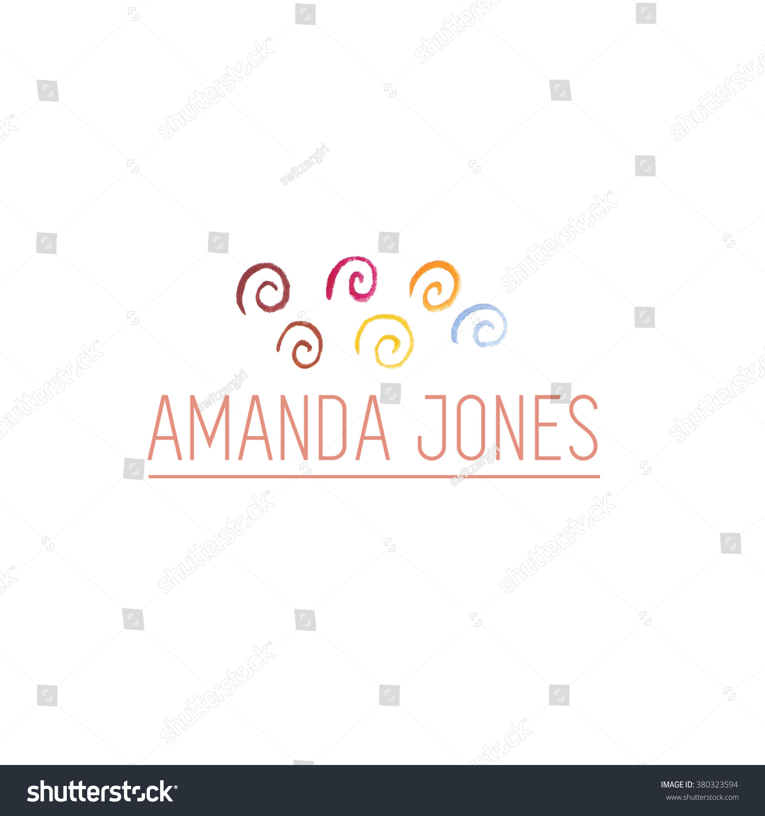 Watercolor Logo Template Photography Logo Watercolor Stock Illustration 380323594 Shutterstock Watercolor Logo Template