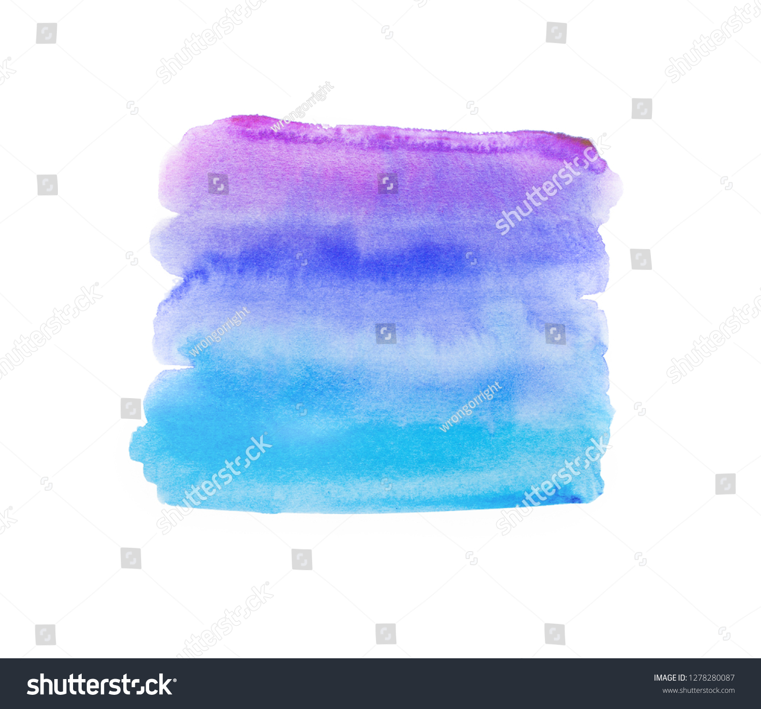 Watercolor Ombre Stripe Background Element Isolated Stock Illustration ...