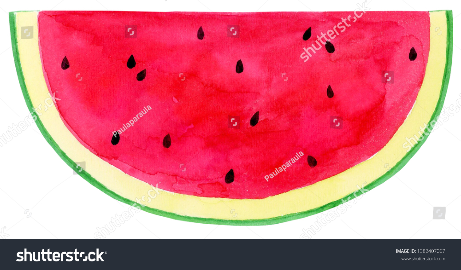 Watercolor Watermelon Illustration Watermelon Clipart Stock ...