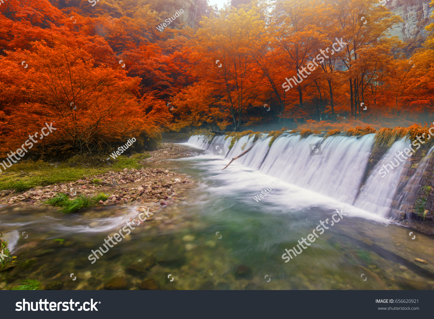 Waterfall Golden Whip Stream Zhangjiajie National Stock Photo Edit Now