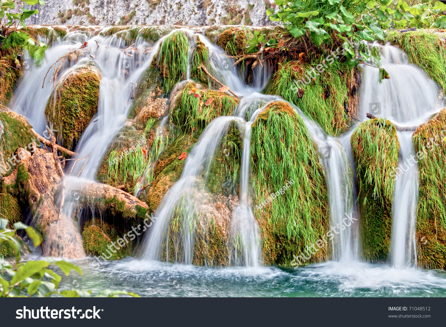 waterfall plitvice lakes national park croatia stock photo edit now