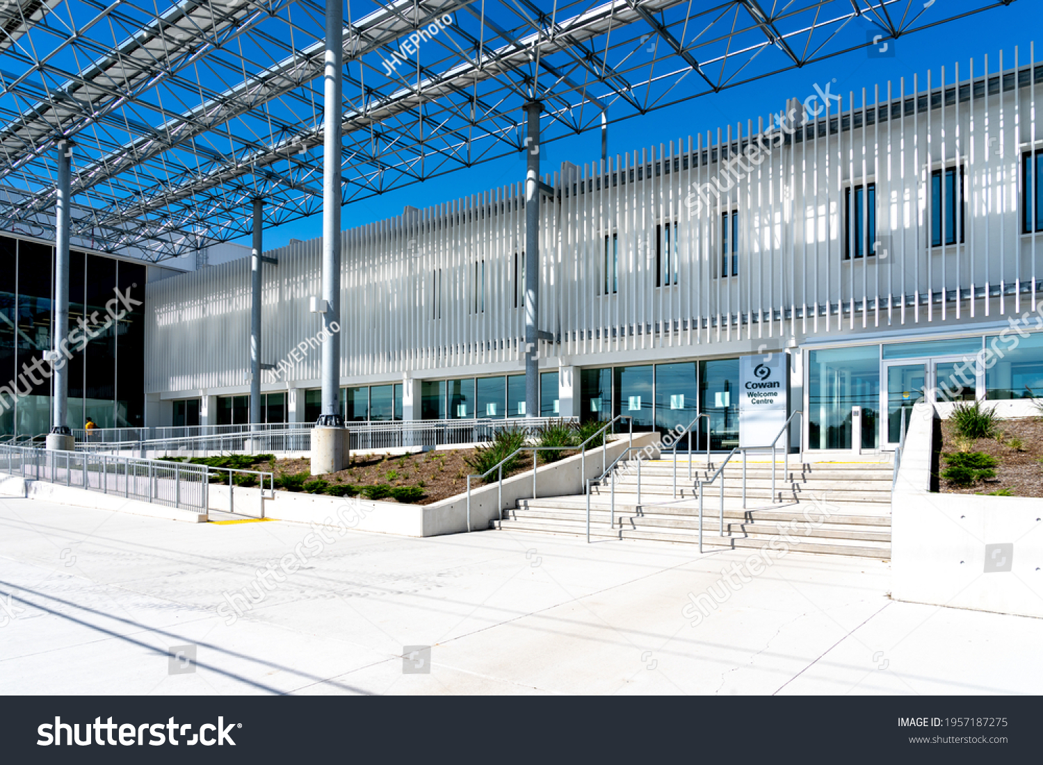 7 Conestoga College Images Stock Photos Vectors Shutterstock   Stock Photo Waterloo Ontario Canada September Cowan Welcome Centre At Conestoga College S 1957187275 