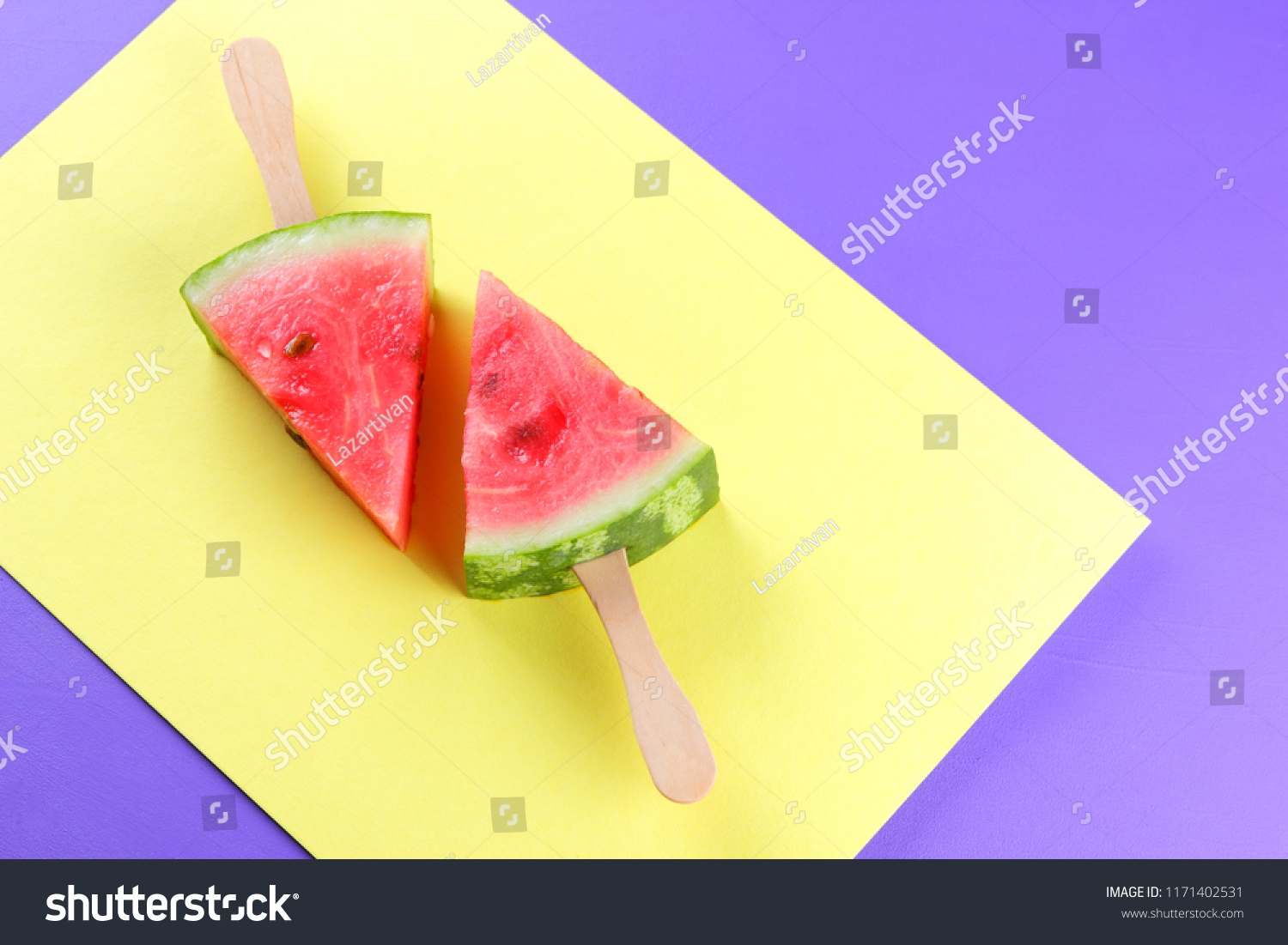 Watermelon Pop Art Pieces Watermelon On Stock Photo Edit Now