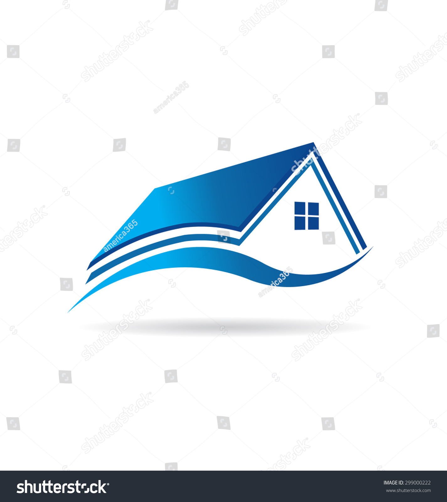 Wave House Logo Real Estate Image Stock Illustration 299000222 ...