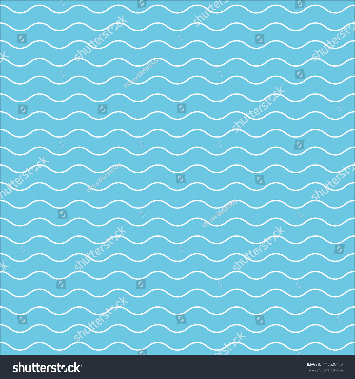 Wave Pattern Water Texture Seamless Wavy Stock Illustration 447520459 0107