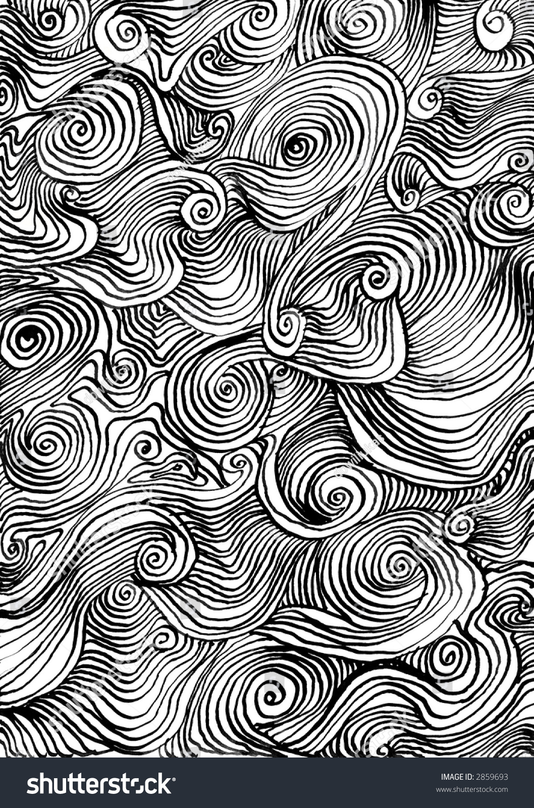 Waves Doodle Stock Photo 2859693 : Shutterstock