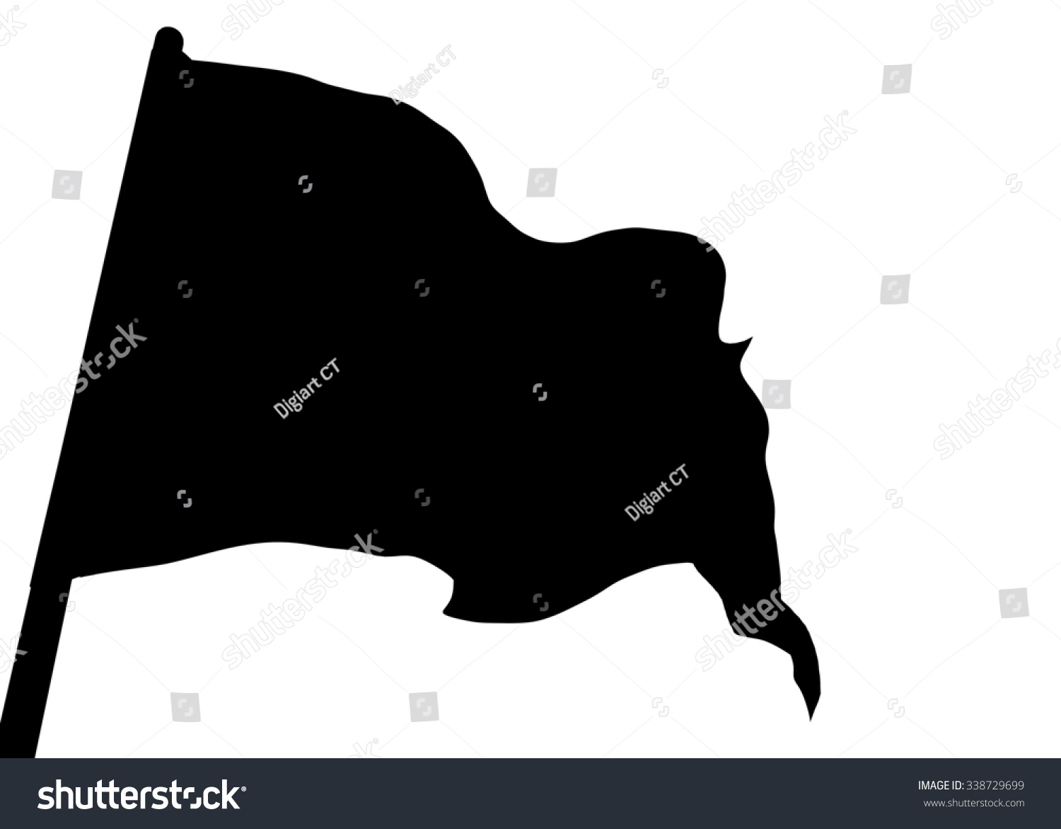 Download Waving Flag Silhouette Selection Mask 3d Stock ...
