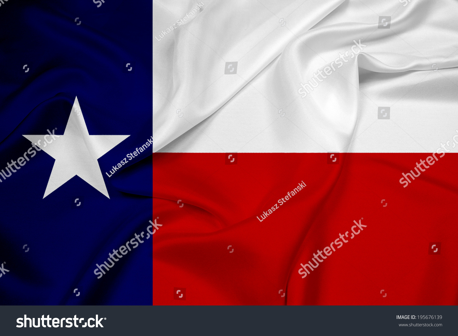 Waving Texas State Flag Stock Photo 195676139 : Shutterstock