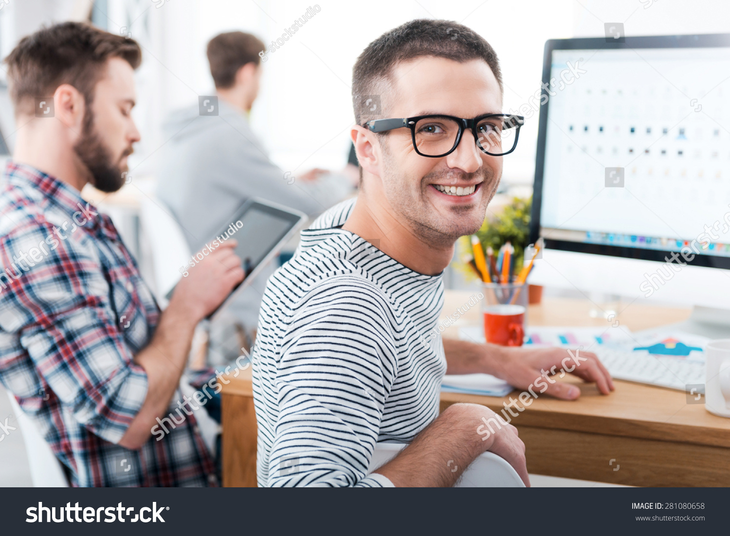 We Keep Casual Our Office Happy Stock Photo 281080658 - Shutterstock
