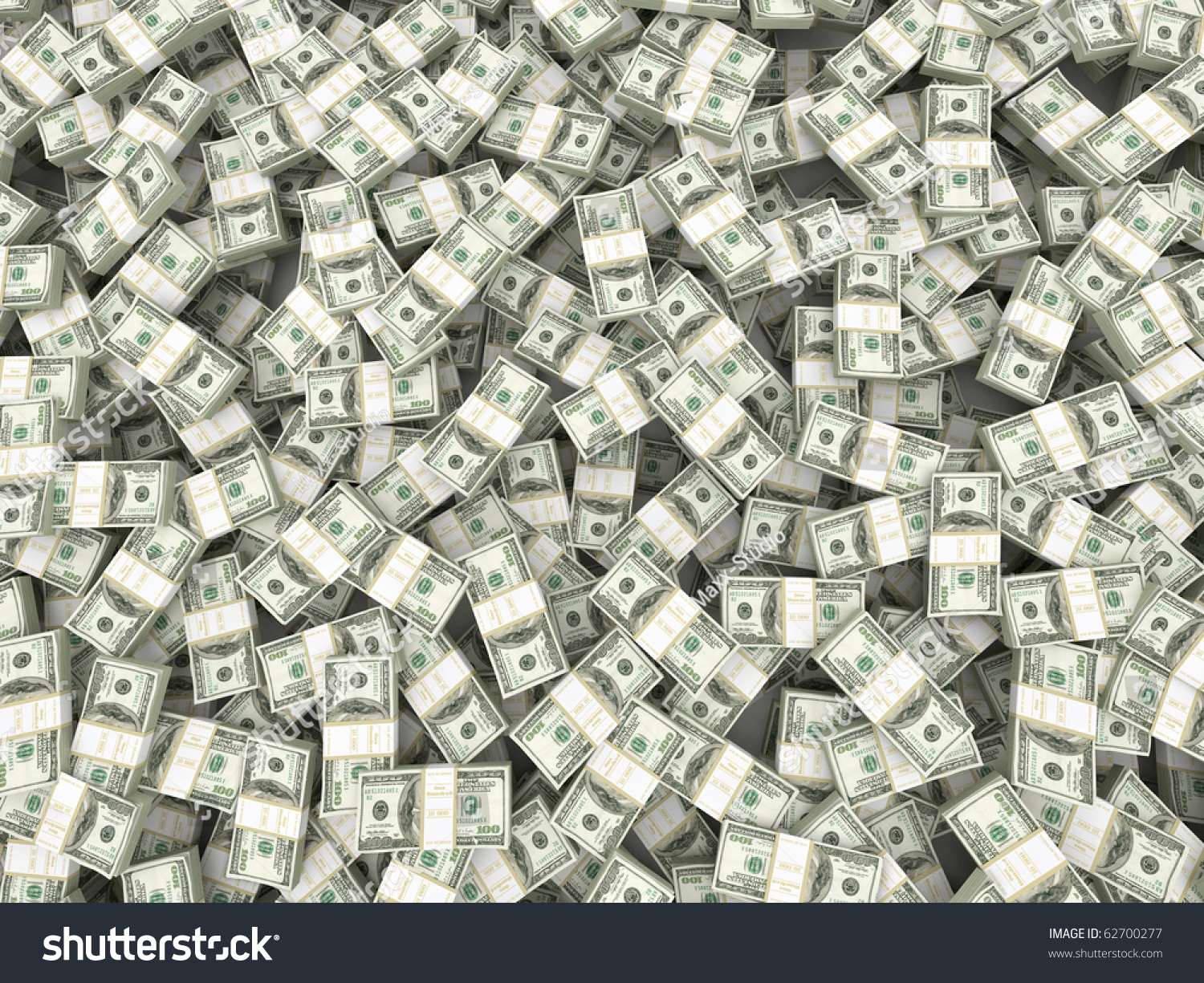 Wealth. Background From Packs Of Dollar. 3d Stock Photo 62700277 ...