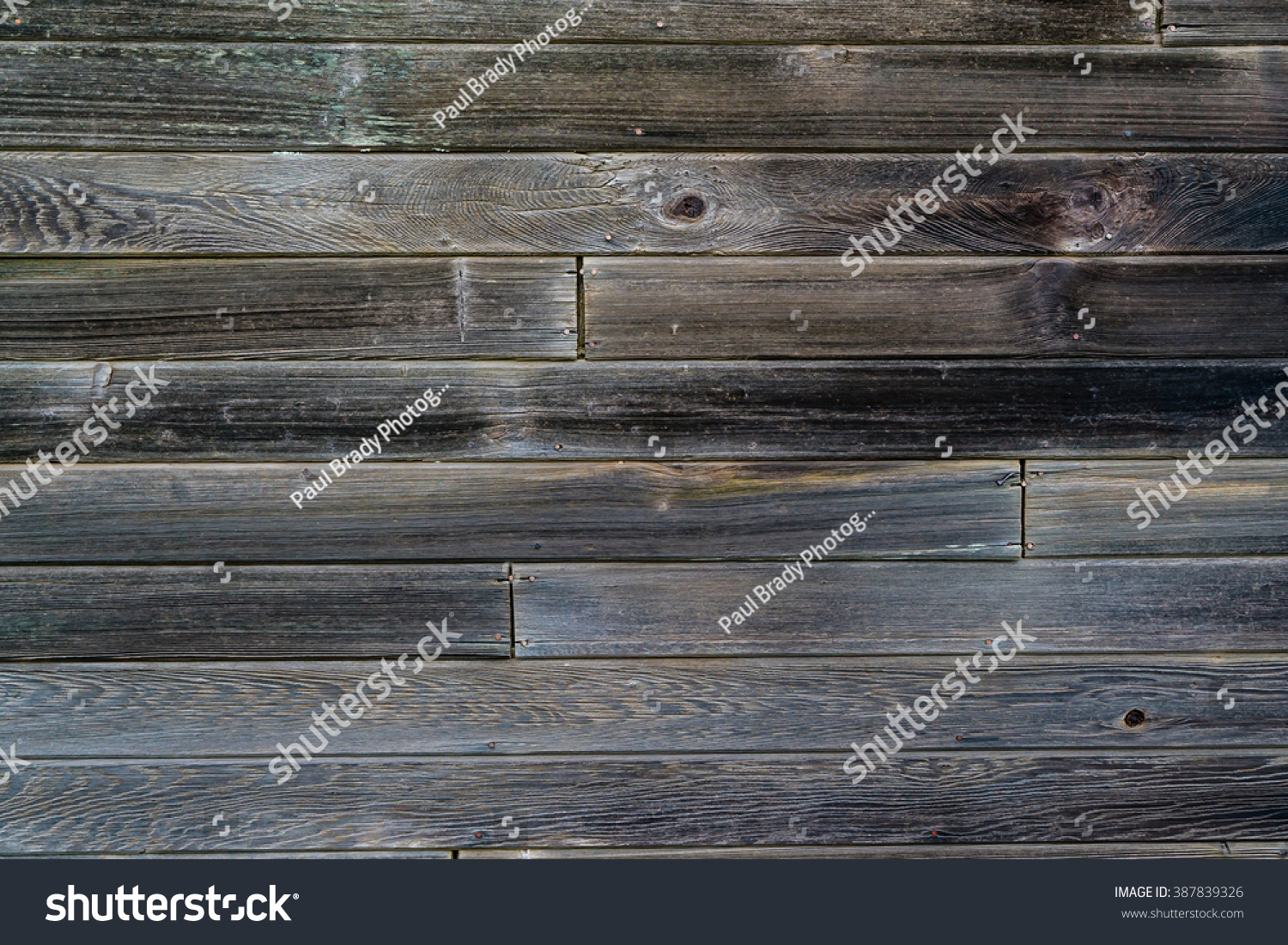 Weathered Horizontal Barn Wood Siding Background Stock Photo Edit