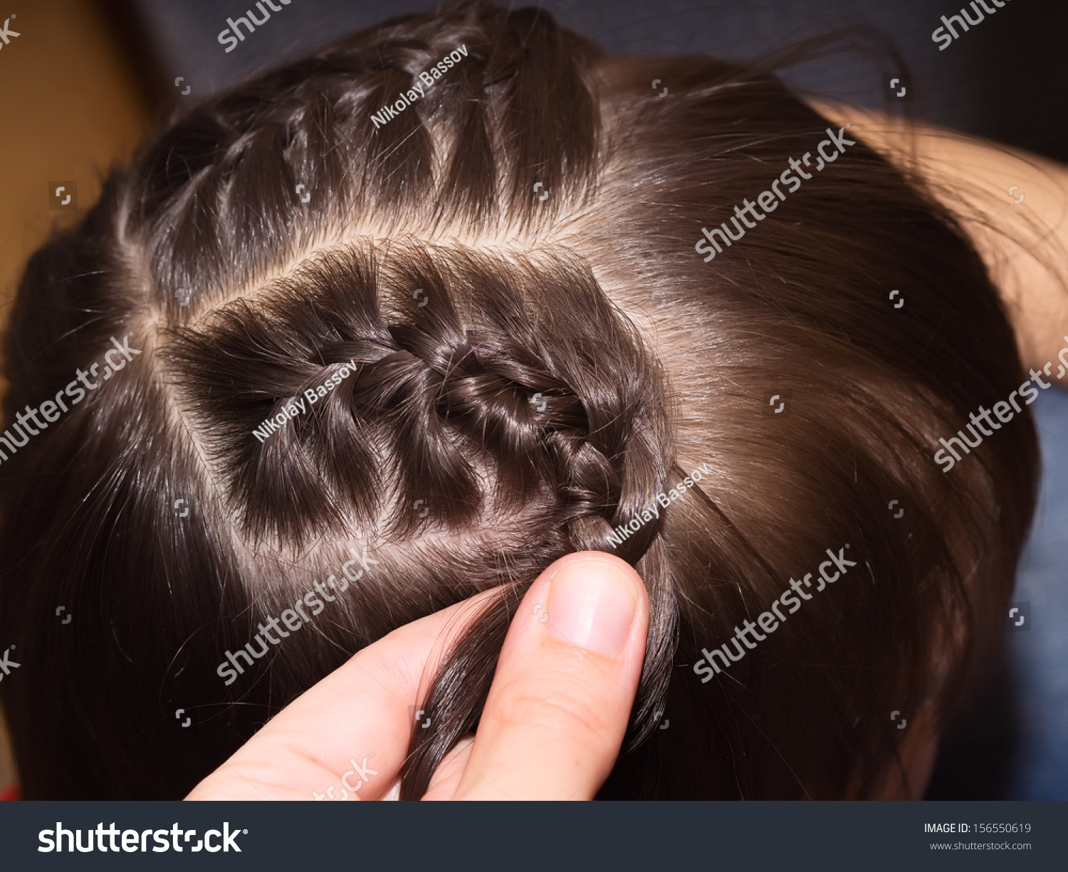 Weave Girls Braids Hair Salon Stock Photo Edit Now 156550619
