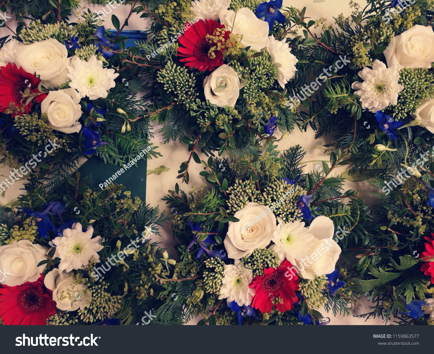 Wedding Birthday Reception Details Gypsophila Flowers Stock Photo