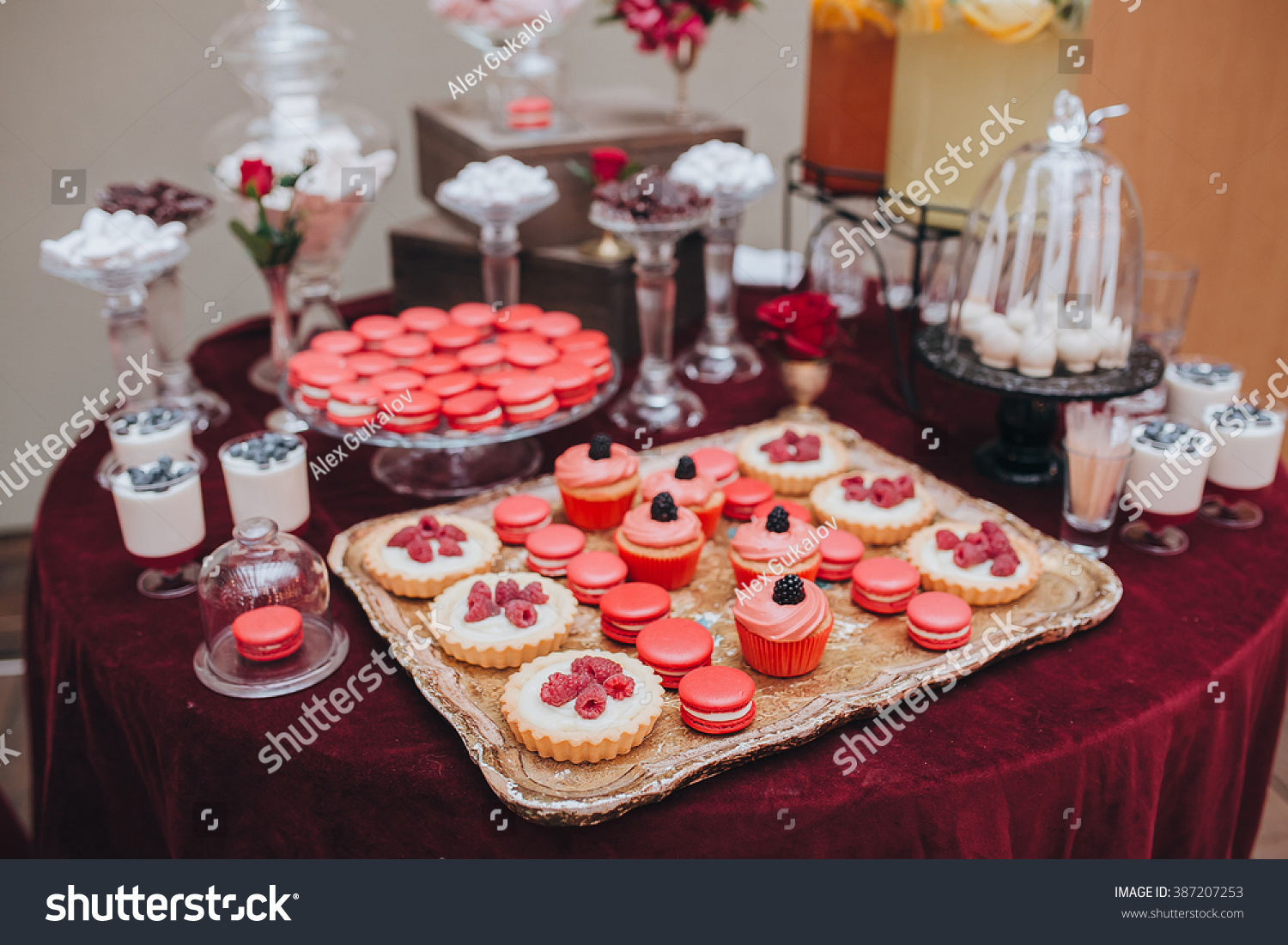 Wedding Candy Bar Buffet On Table Stock Photo Edit Now 387207253