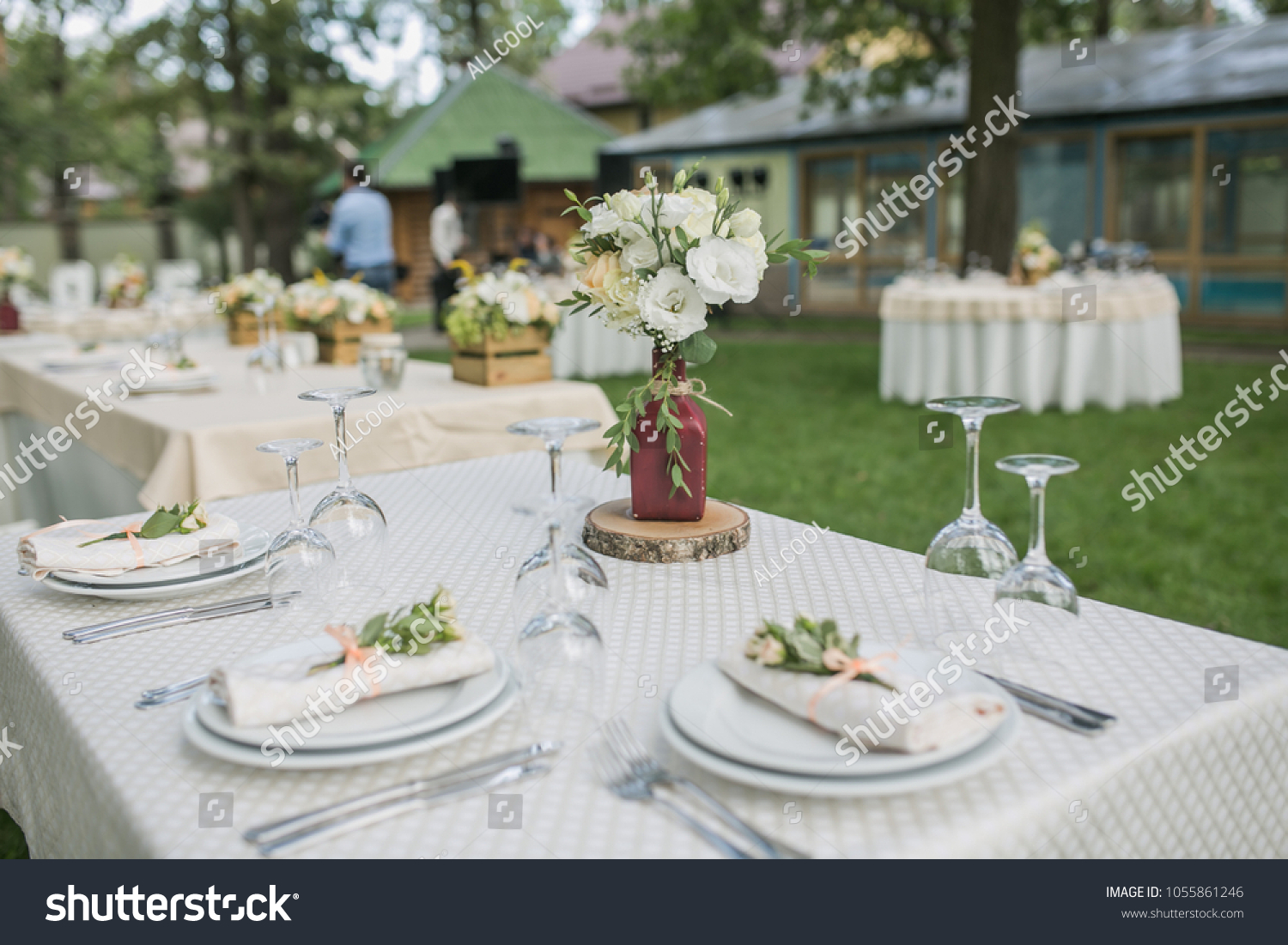 Wedding Decorations Board Games Rustic Wedding Stock Photo Edit