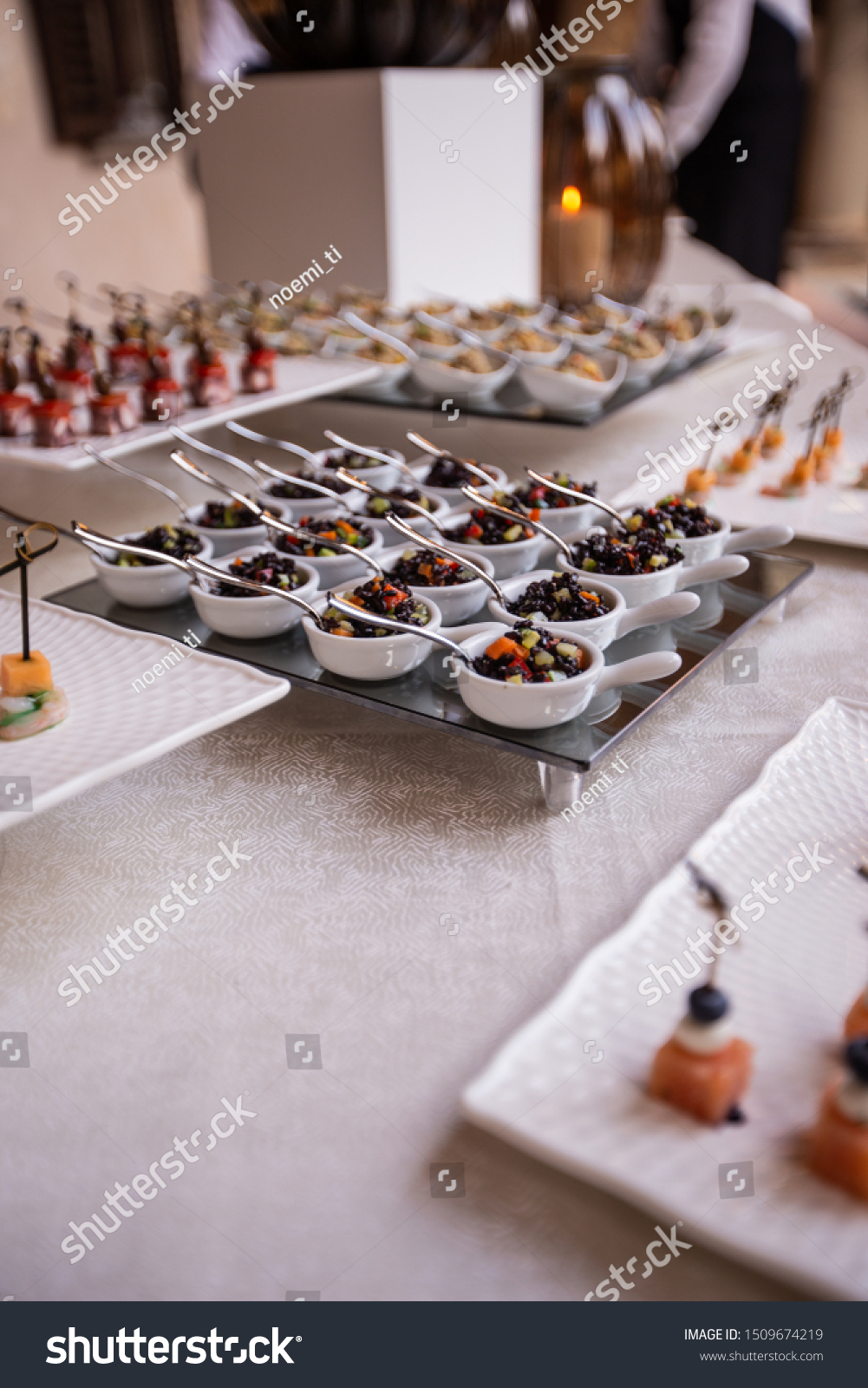 Wedding Elegant Banquet Various Types Finger Stock Photo Edit Now