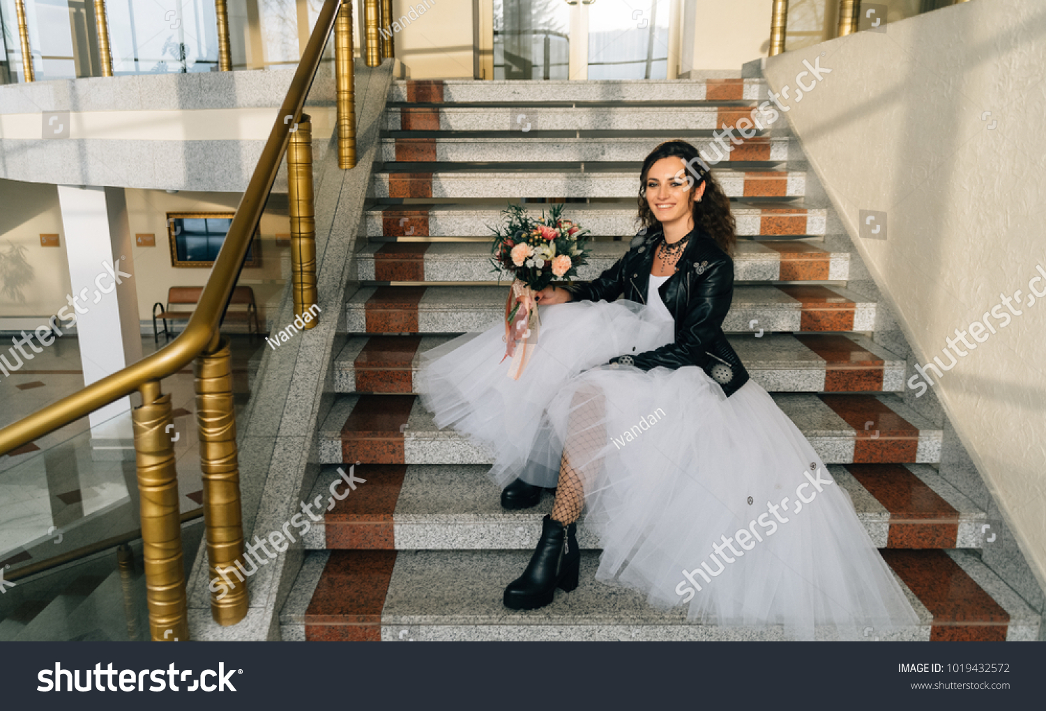 Wedding Style Rock Rocker Biker Wedding Stock Photo Edit Now