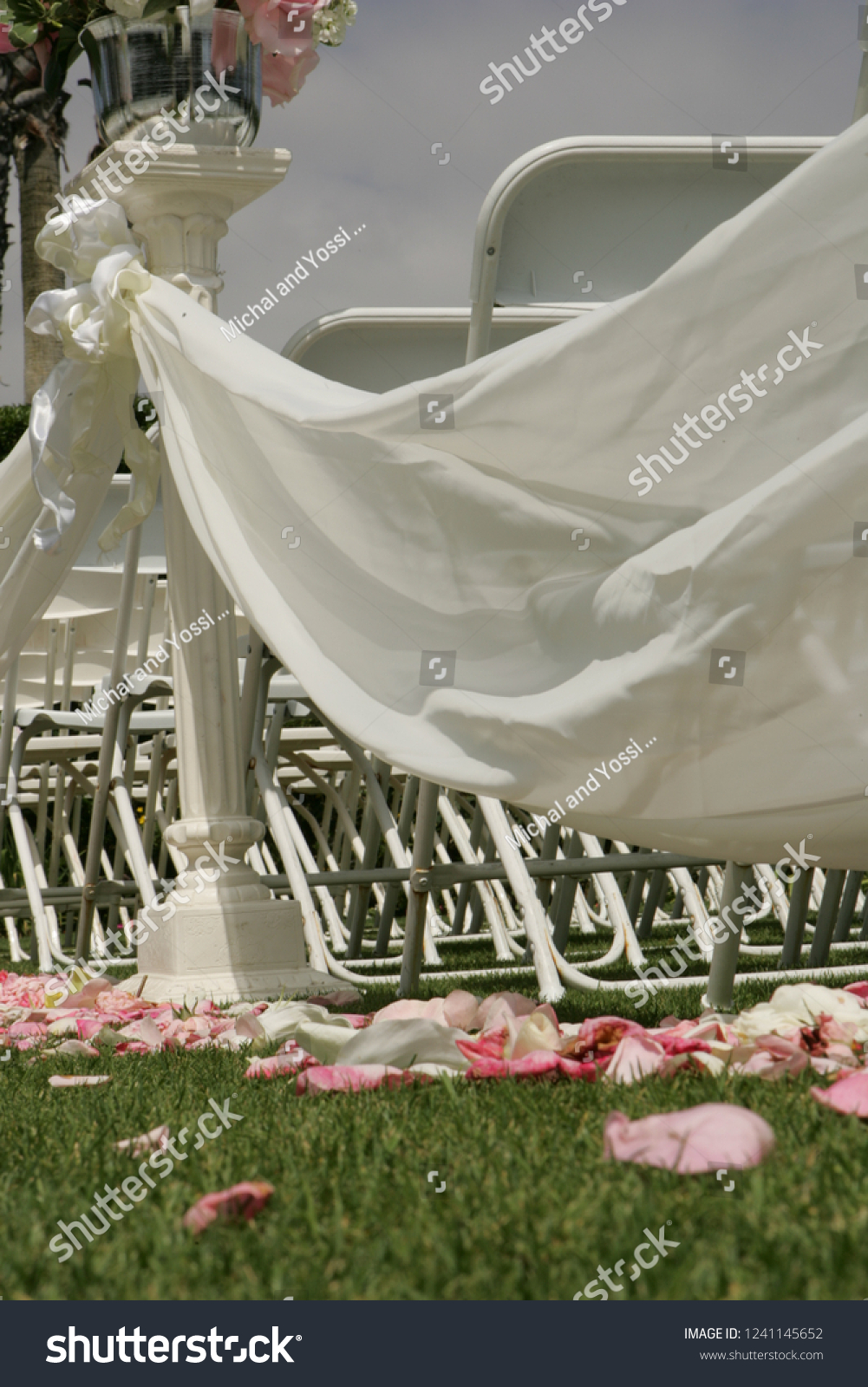 Wedding Outdoor Wedding Reception Venue Set Stock Photo Edit Now