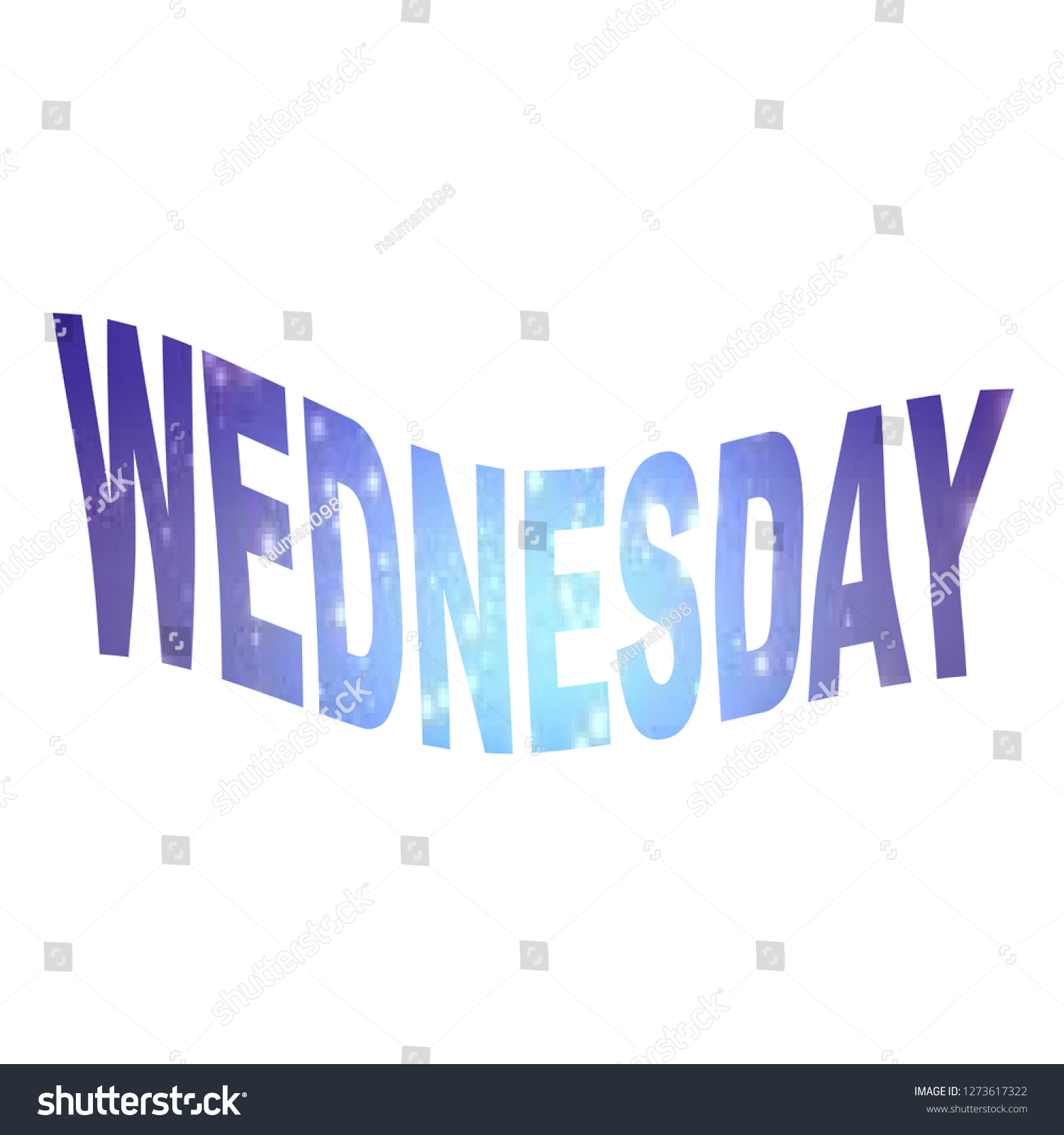 Wednesday Name Day Style Effects Stock Illustration 1273617322 ...