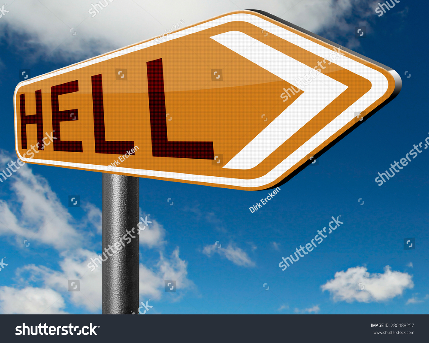 Welcome To Hell Evil Sinner Go To The Devil Disaster Stock Photo ...