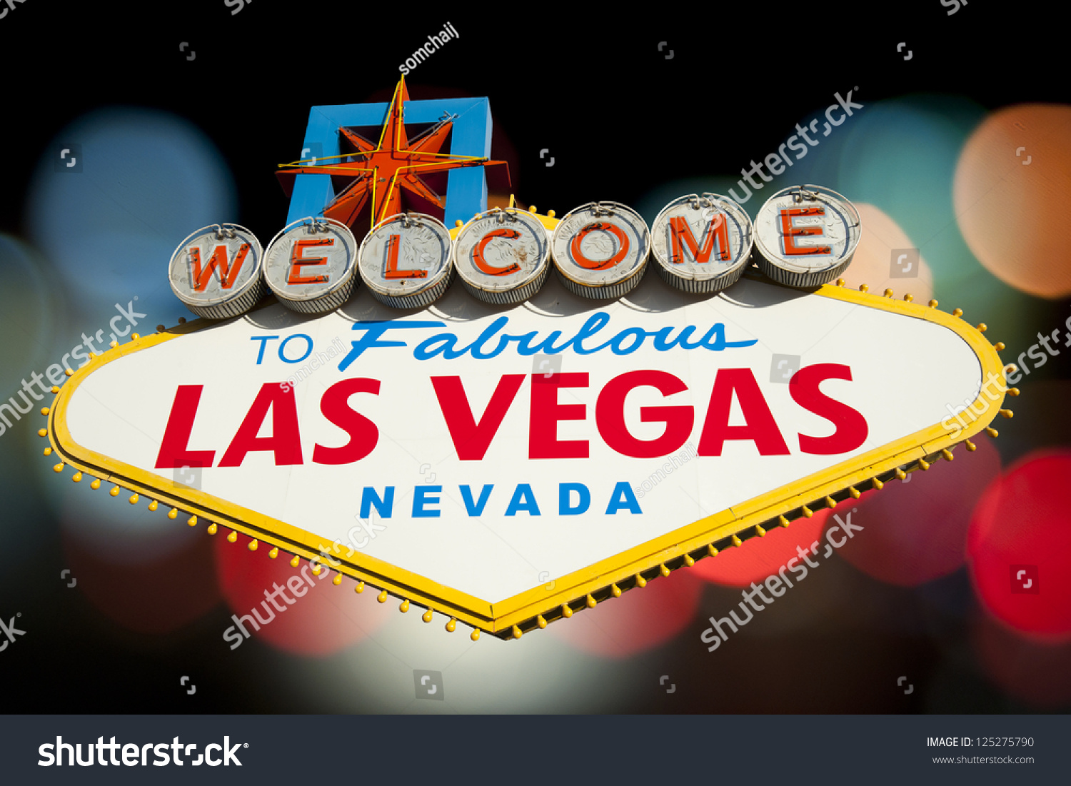 Welcome Las Vegas Sign Stock Photo 125275790 | Shutterstock