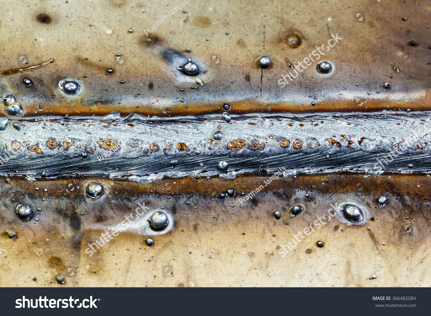 Welding Seam Onto Steel Sheet Metal Stock Photo (Edit Now) 366482084