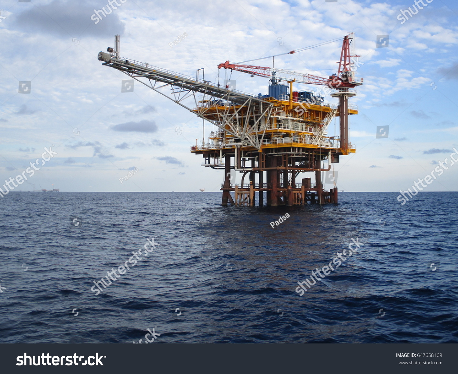 Wellhead Remote Platform Stock Photo (Edit Now) 647658169