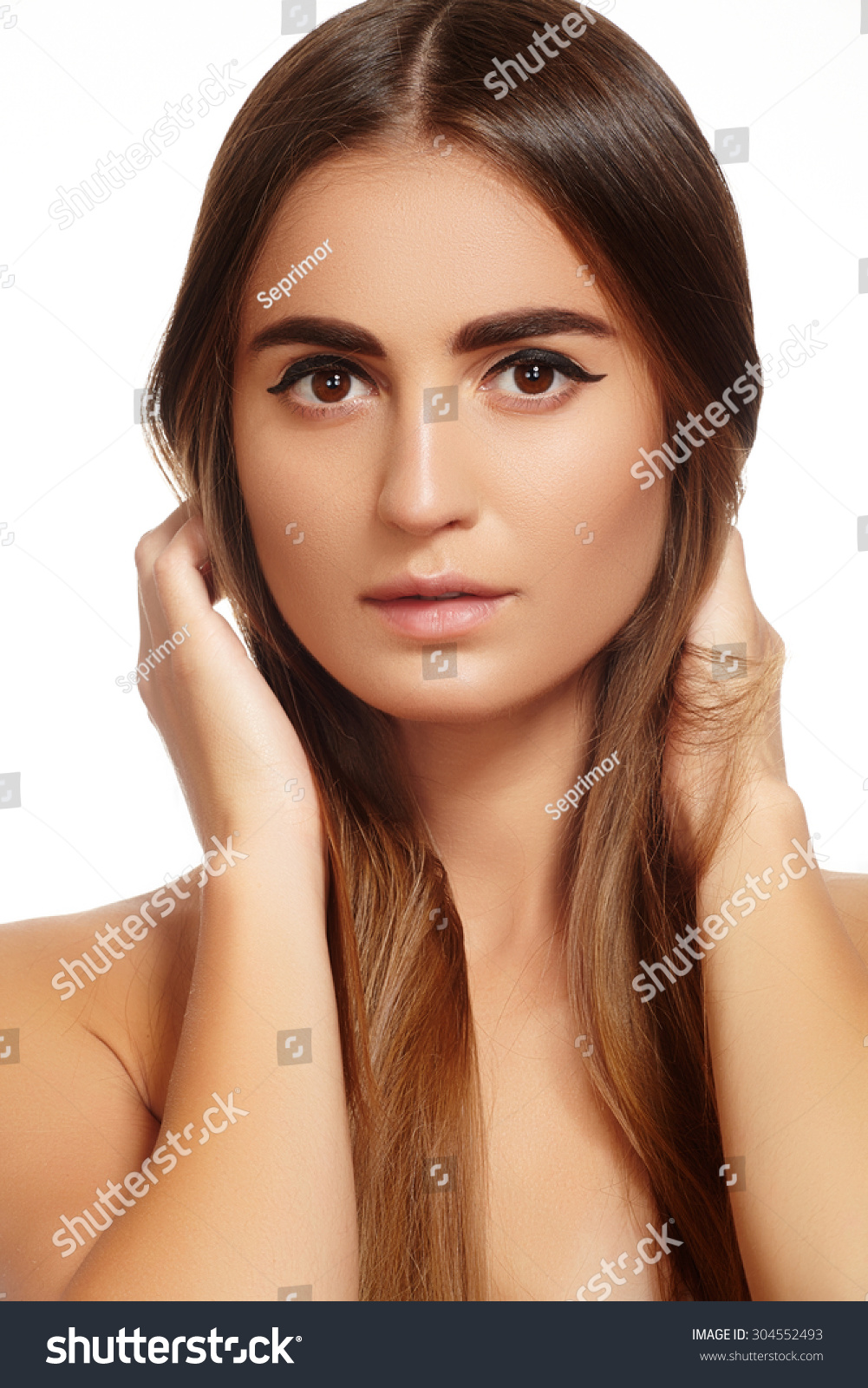 Wellness Spa Sensual Woman Model Straight Stock Photo Shutterstock