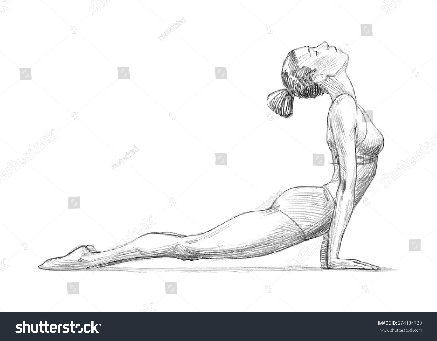 Get Pencil Drawing Yoga Poses PNG