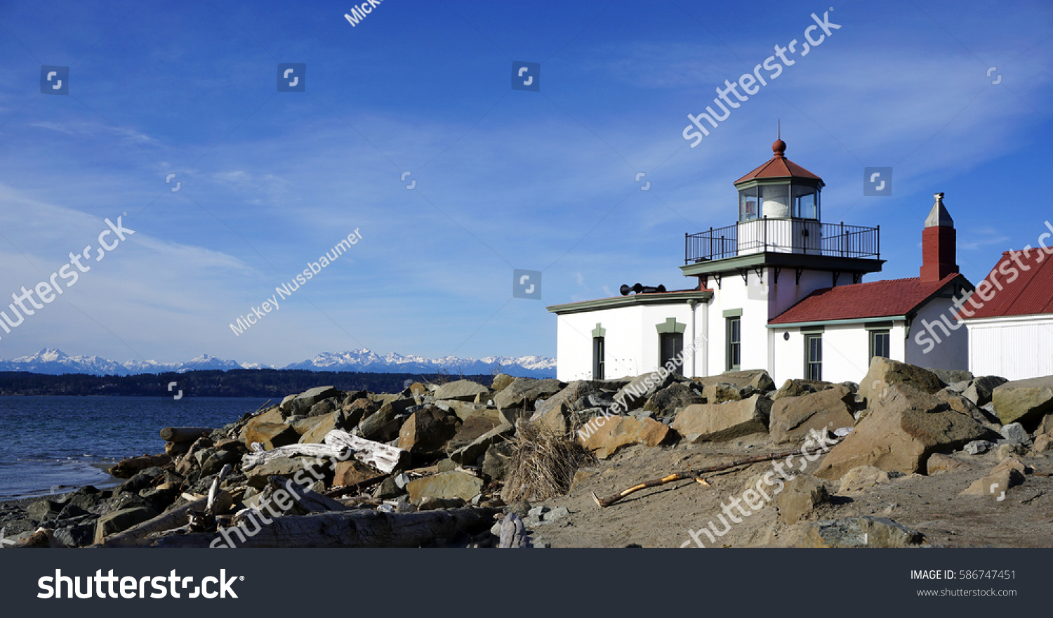 West Point Lighthouse Discovery Park Seattle Stock Photo Edit Now