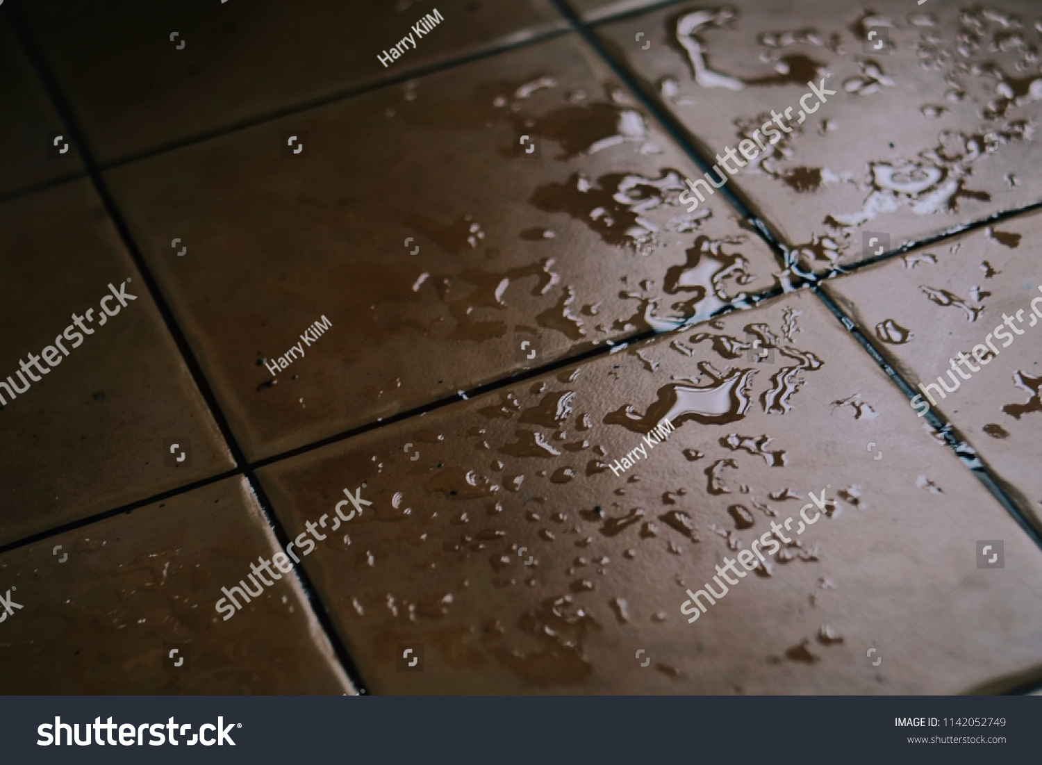 Wet Floor After Raining Day Water Stock Image Download Now