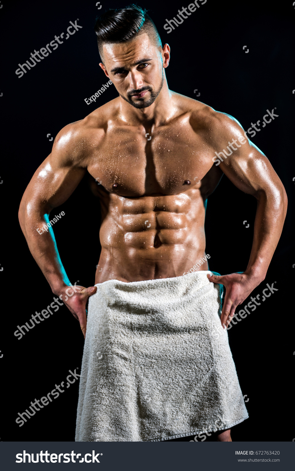 Penis towel exercise