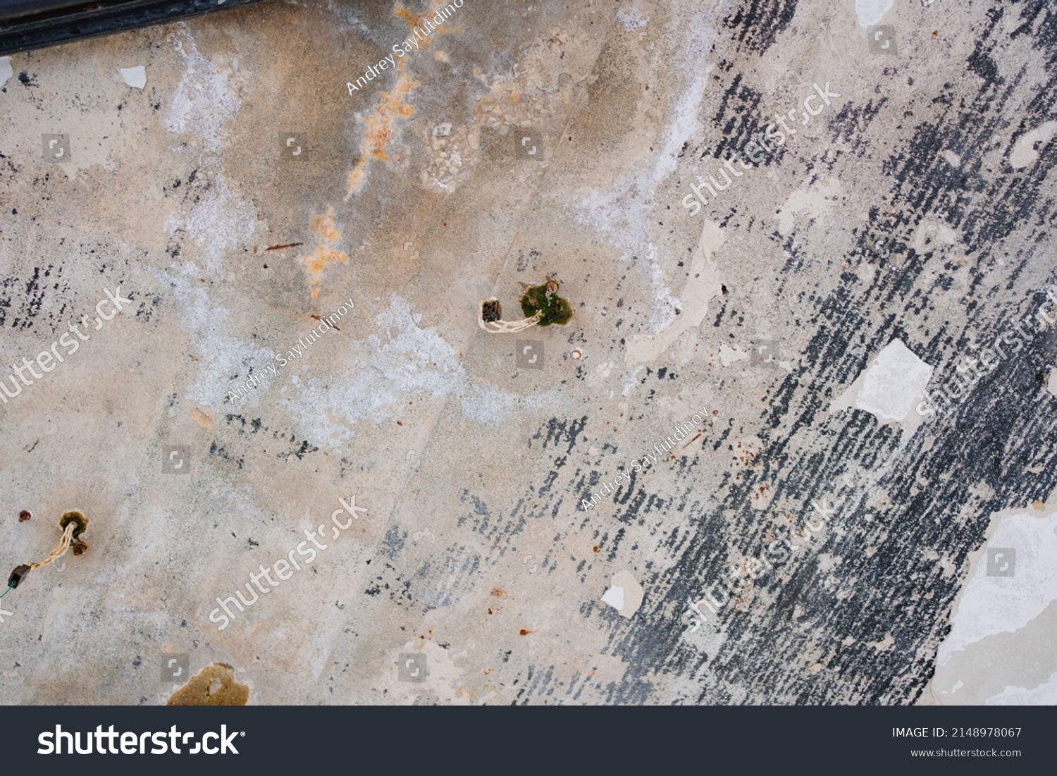 Wet Spot On Ceiling Old Ruined Stock Photo 2148978067 | Shutterstock