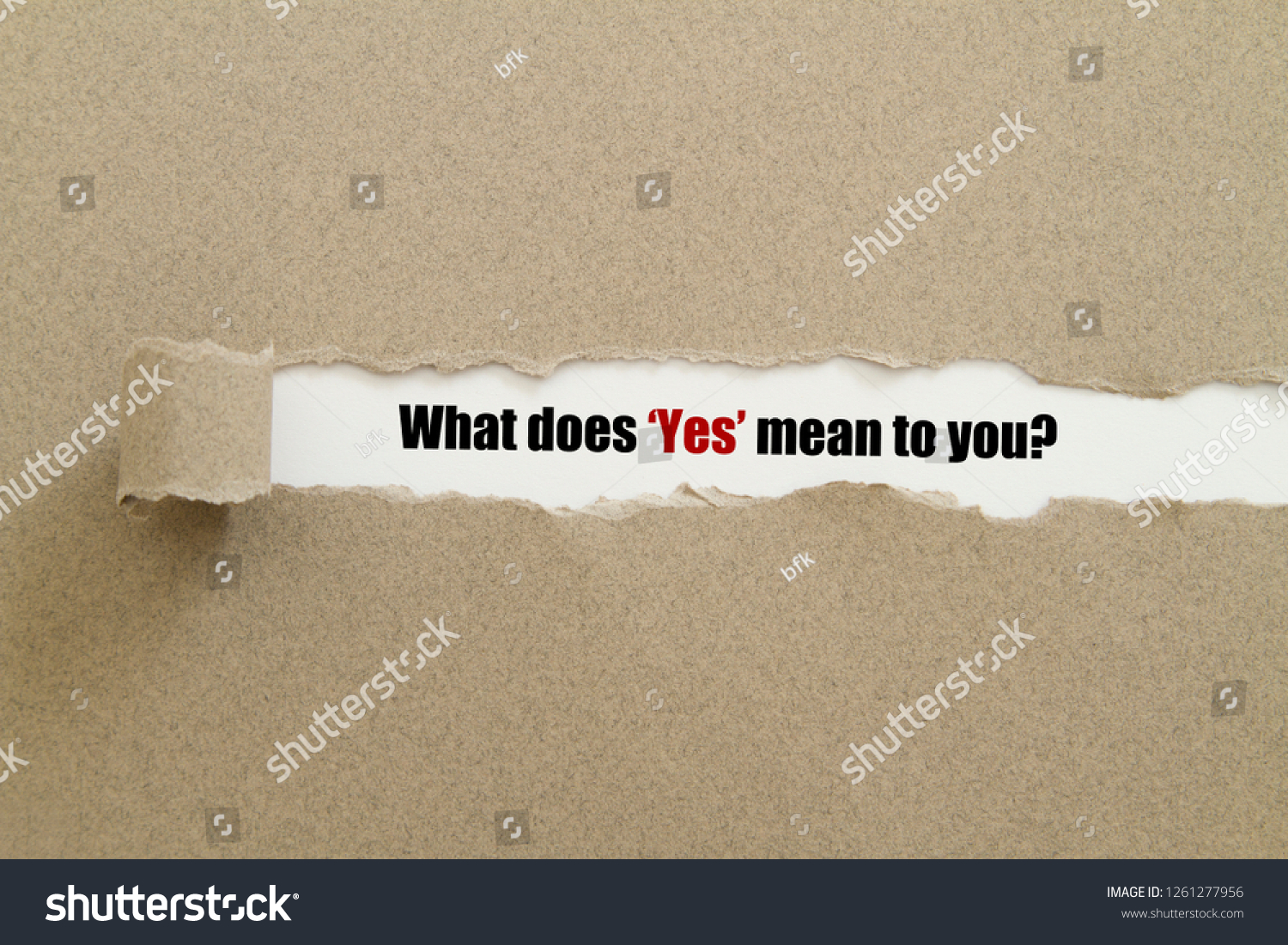 What Does Yes Mean You Word Stock Photo 1261277956 | Shutterstock